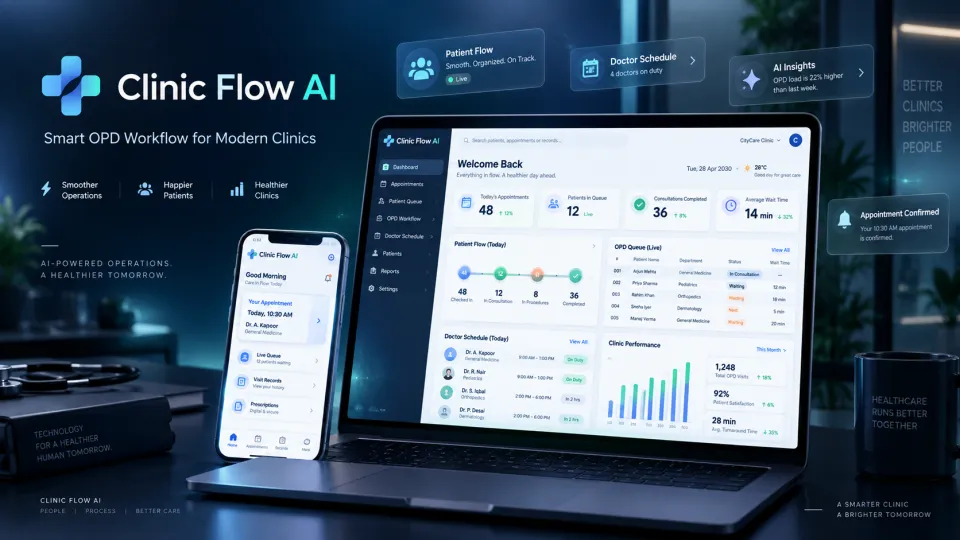 Clinic Flow AI - Product Design Concept - design image 2