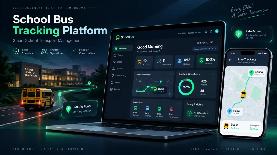 School Bus Tracking Platform - Product Design Concept - design image 2